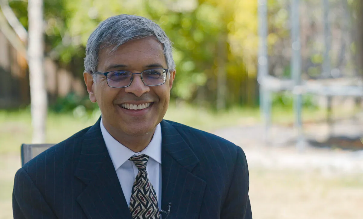 Dr. Jay Bhattacharya, a professor of medicine at Stanford University, in seen in California on April 17, 2021. (Tal Atzmon/The Epoch Times)