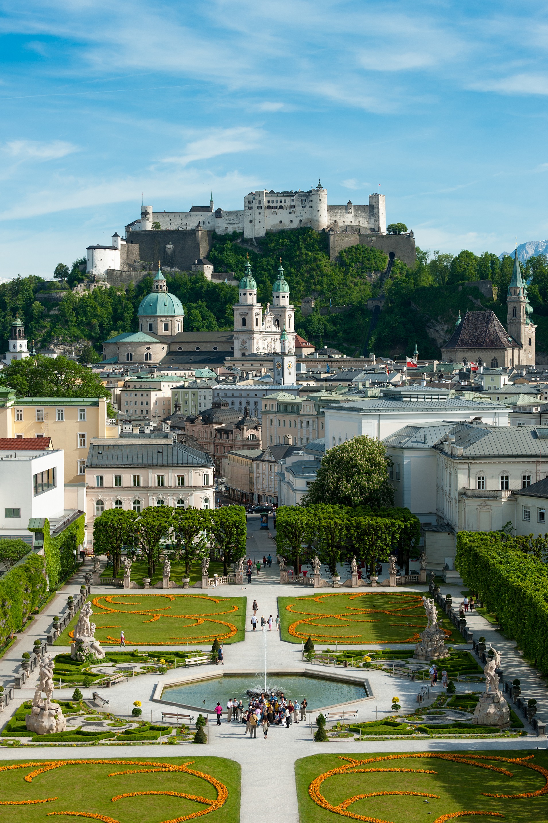 Mirabellgraten mit Blick auf Festung Hohensalzburg