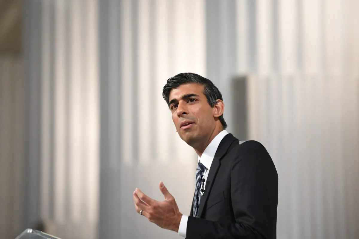 Chancellor of the Exchequer Rishi Sunak at the Financial and Professional Services Address, previously known as the Bankers dinner, at Mansion House in the City of London, on July 1, 2021. (Stefan Rousseau/PA)