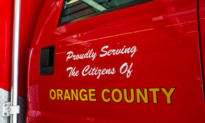 Orange County Fire Authority Engine Number 61 in Buena Park, Calif., on Jan. 15, 2021. (John Fredricks/  Pezou)