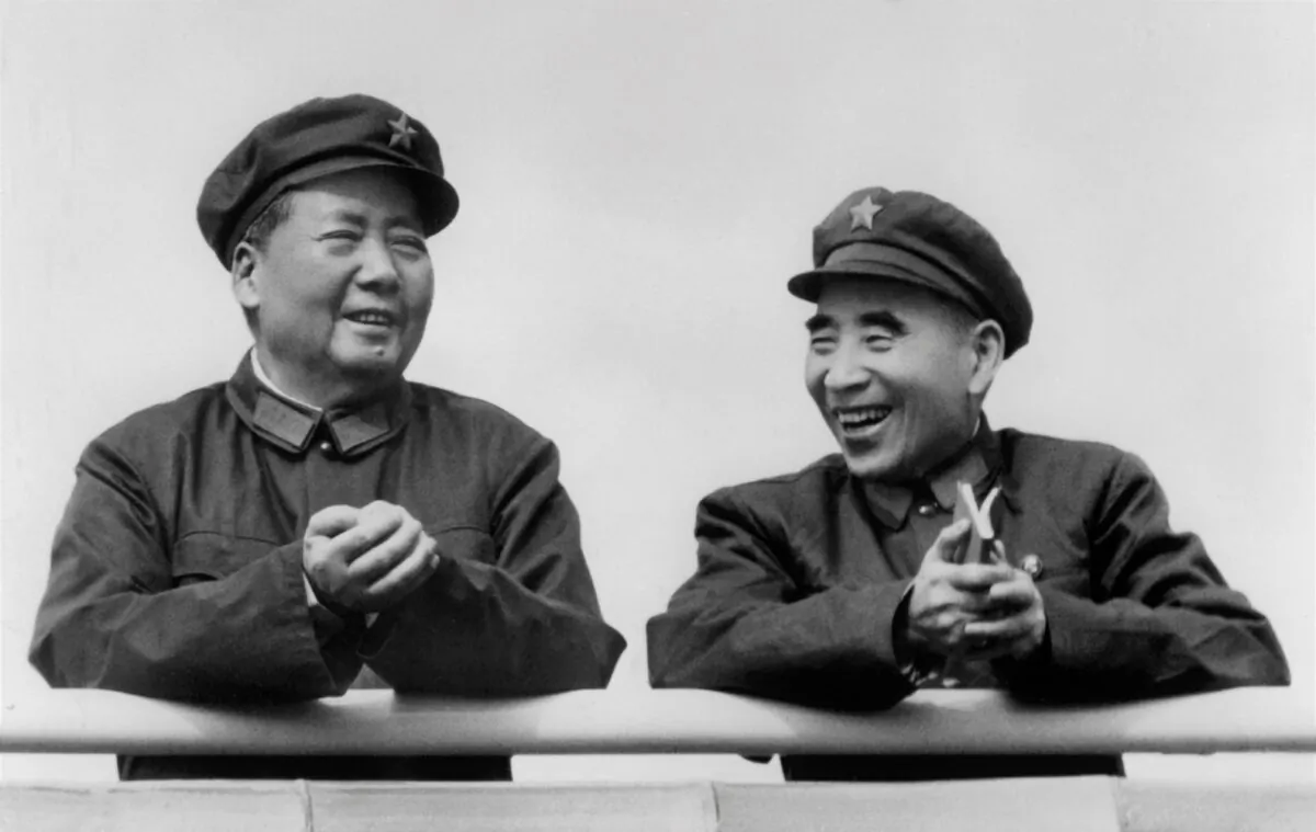 Former Chinese leader Mao Zedong (L) and his officially designated successor Lin Biao on July 29, 1971 at Beijing. China’s state-run media outlets recently condemned Lin’s alleged military coup plot against Mao. However, prior to Xi Jinping taking power, Chinese authorities had taken steps to restore Lin’s reputation. (AFP via Getty Images)