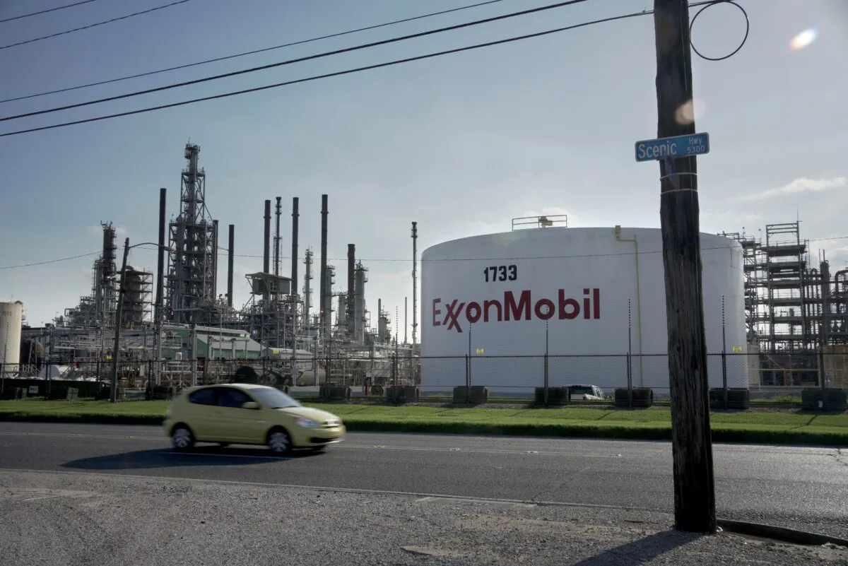 A view of the ExxonMobil Baton Rouge Refinery in Baton Rouge, La., on May 15, 2021. (Kathleen Flynn/Reuters)