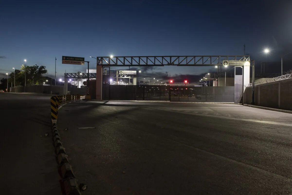The International Bridge is seen from Ciudad Acuña, Mexico, on Sept. 24, 2021. (Felix Marquez/AP Photo))