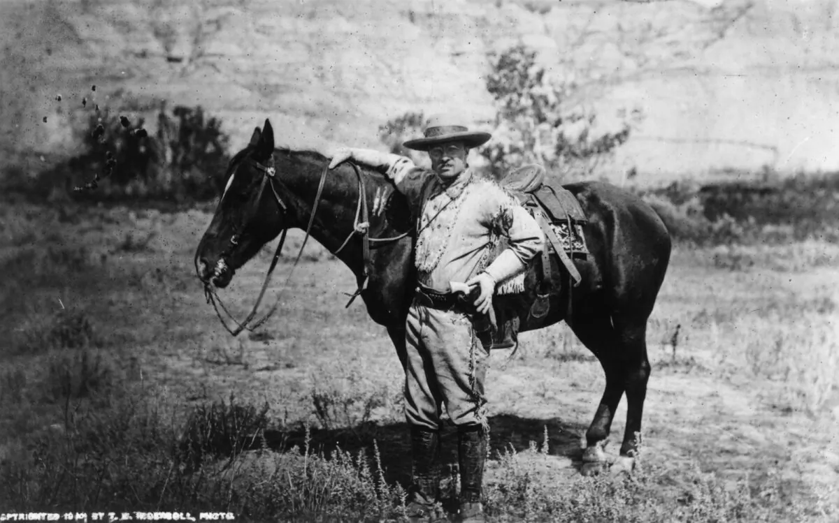 Theodore Roosevelt (1858-1919) during a visit to the Badlands of Dakota.(MPI/Getty Images)