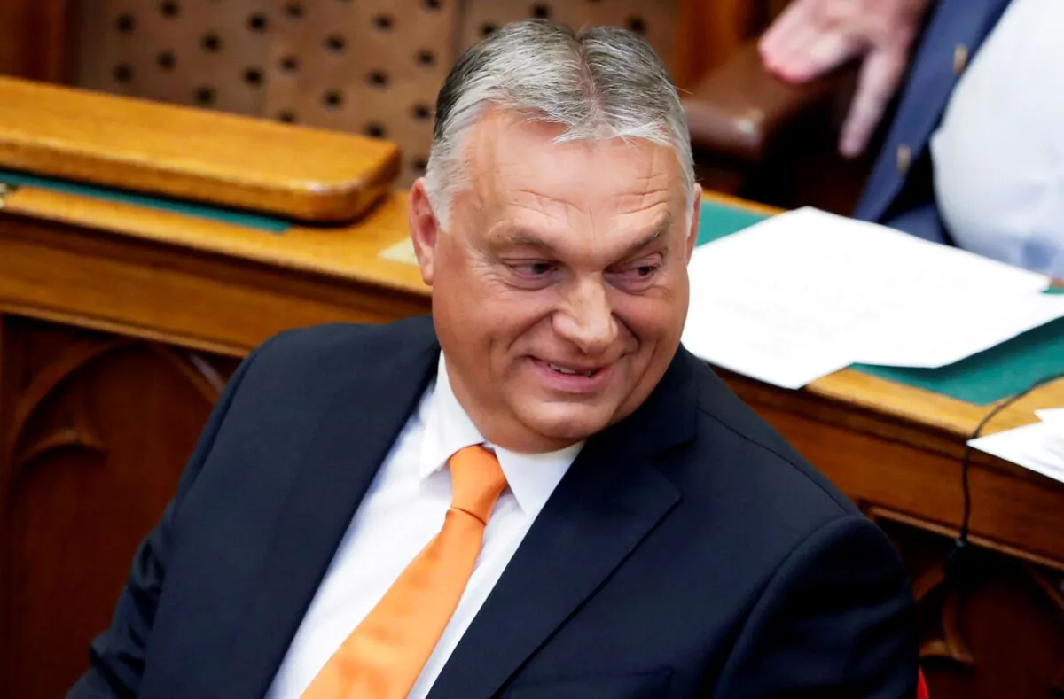 Hungarian Prime Minister Viktor Orban attends the opening session of parliament in Budapest, Hungary, on Sept. 20, 2021. (Bernadett Szabo/Reuters)
