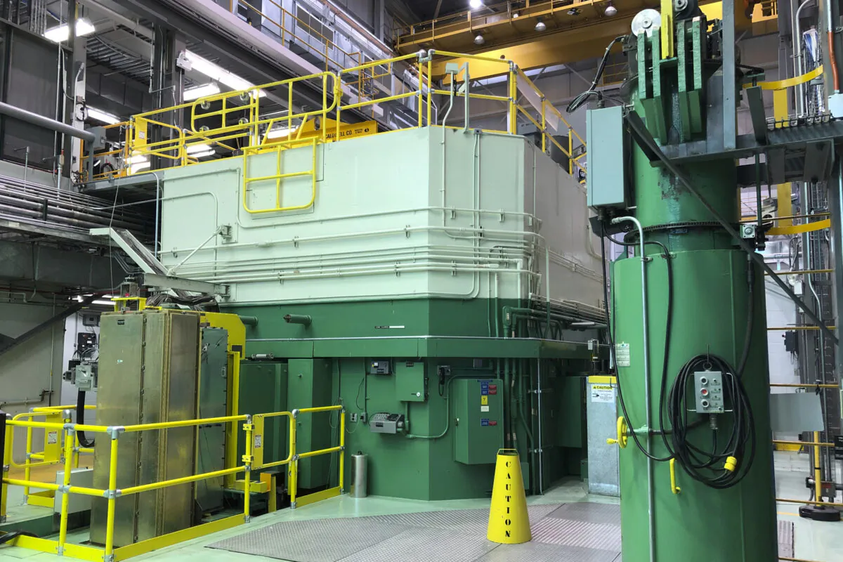 The Transient Test Reactor at the Idaho National Laboratory about 50 miles west of Idaho Falls, in eastern Idaho, on Nov. 29, 2018. (Keith Ridler/AP Photo)