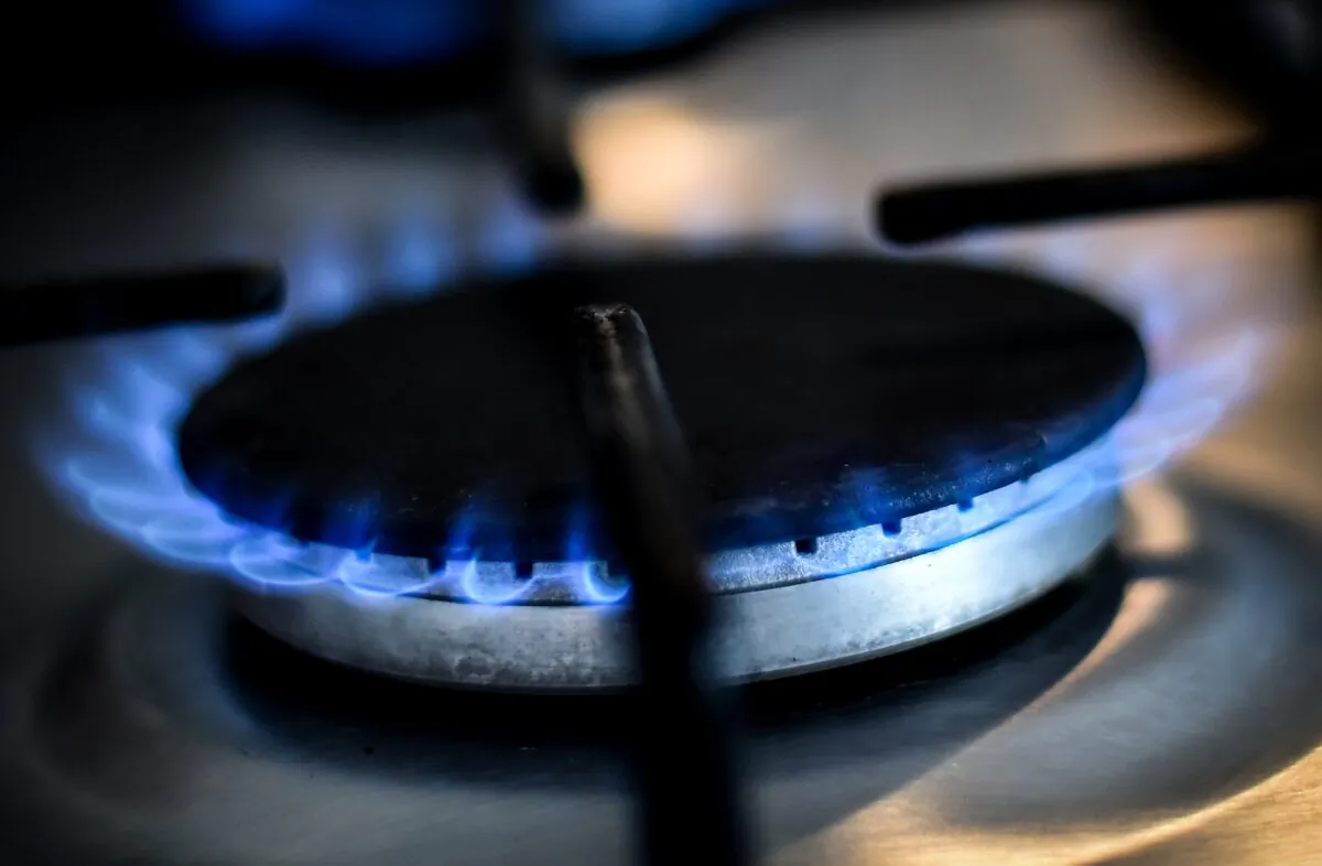 A gas ring on a home cooker in London, in an undated file photo. (Lauren Hurley/PA)