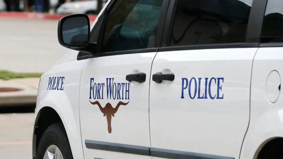 A Fort Worth Police car is seen in Dallas, Texas, on Oct. 12, 2019. (Stewart F. House/Getty Images)