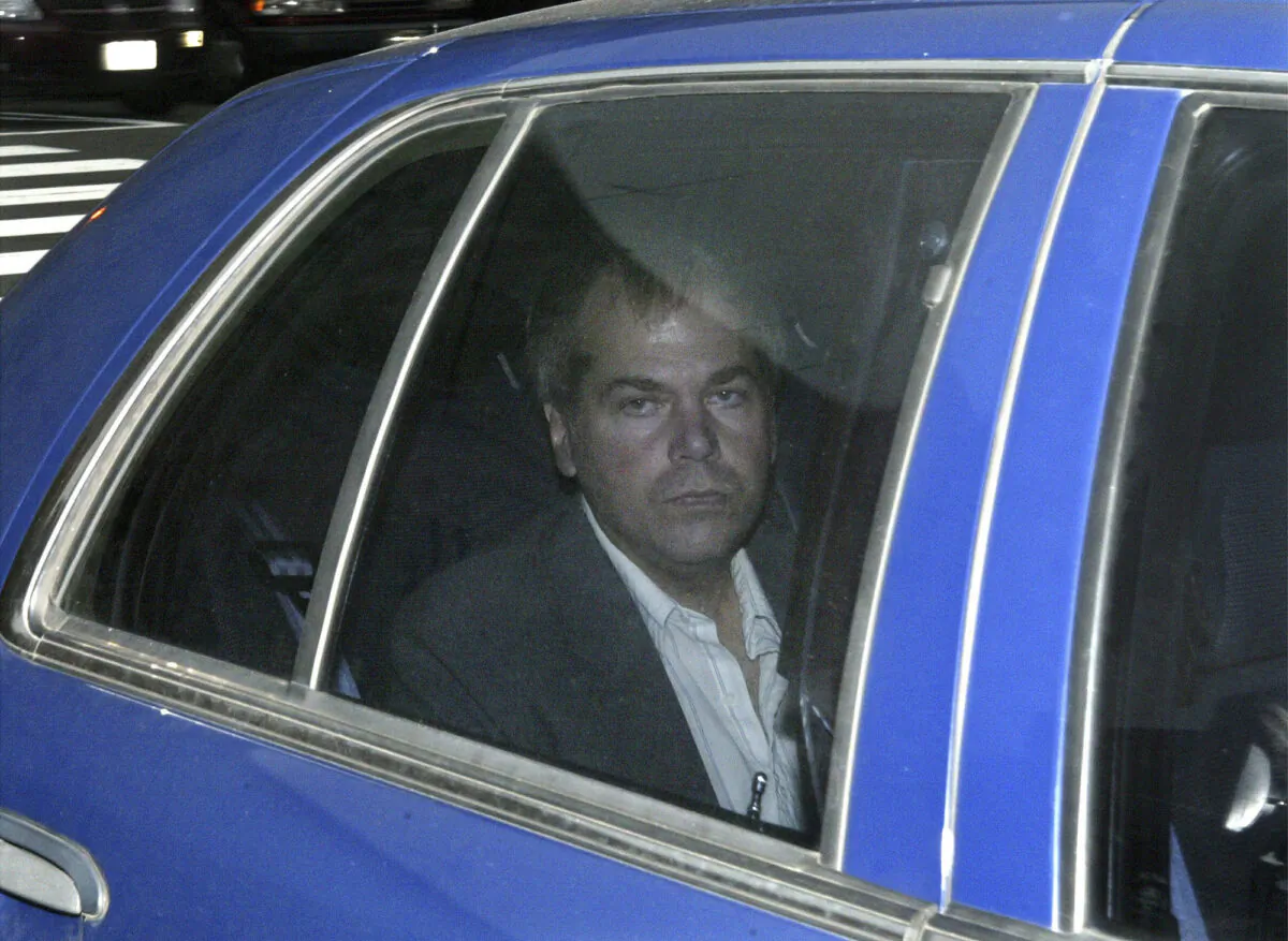 John Hinckley Jr. arrives at U.S. District Court in Washington, on Nov. 18, 2003. (Evan Vucci/AP Photo)