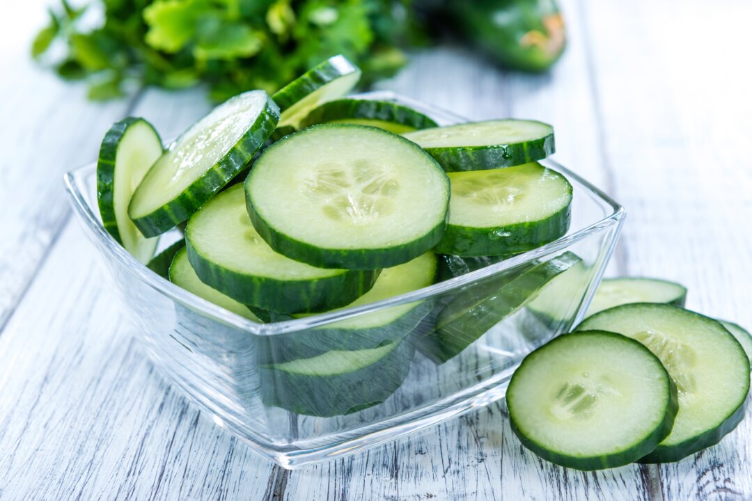 Cucumbers are great for hydration and rich in plant compounds that are known to be antioxidant,, antimicrobial, pain relieving, and more. (HandmadePictures/Shutterstock)