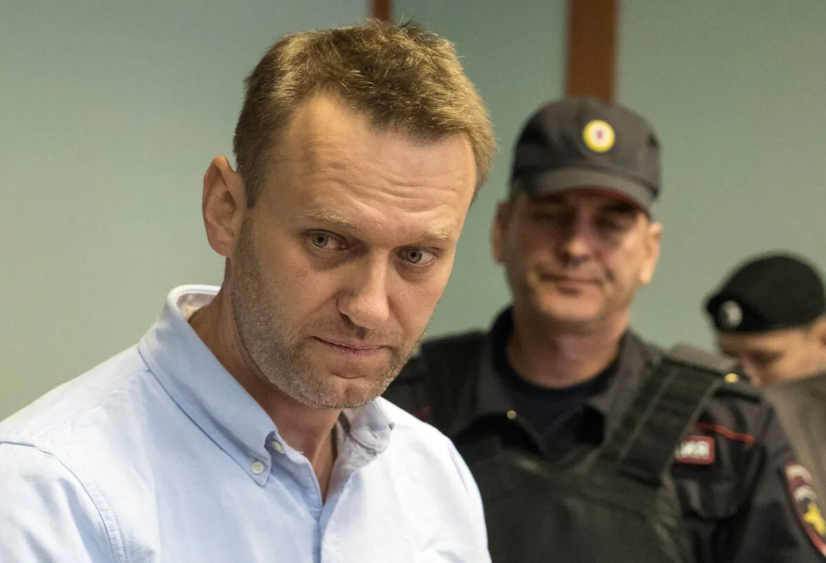 Russian jailed opposition leader Alexei Navalny arrives for a hearing at a court in Moscow on June 16, 2017. (Andrey Borodulin/AFP via Getty Images)