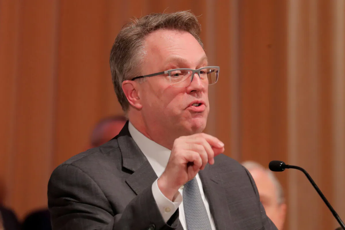 John Williams, president and CEO of the Federal Reserve Bank of New York, delivers a speech in New York on March 6, 2019. (Lucas Jackson/File Photo/Reuters)