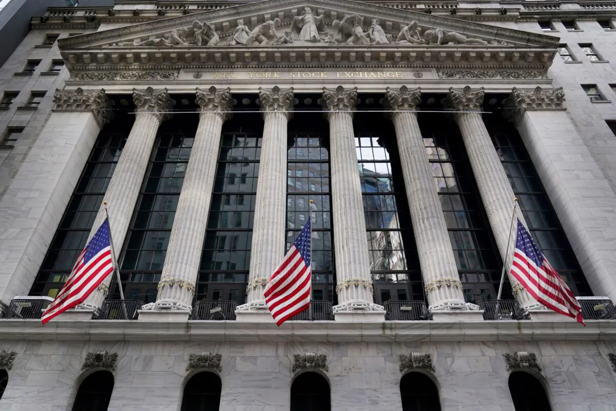 The New York Stock Exchange is seen in New York City on Nov. 23, 2020. (Seth Wenig/AP Photo)