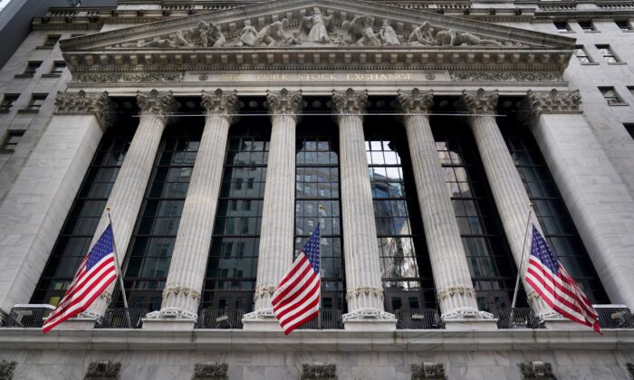 The New York Stock Exchange is seen in New York City on Nov. 23, 2020. (Seth Wenig/AP Photo)