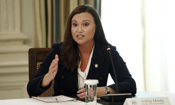 Florida Attorney General Ashley Moody is seen in a file photograph. (Patrick Semansky/AP Photo)