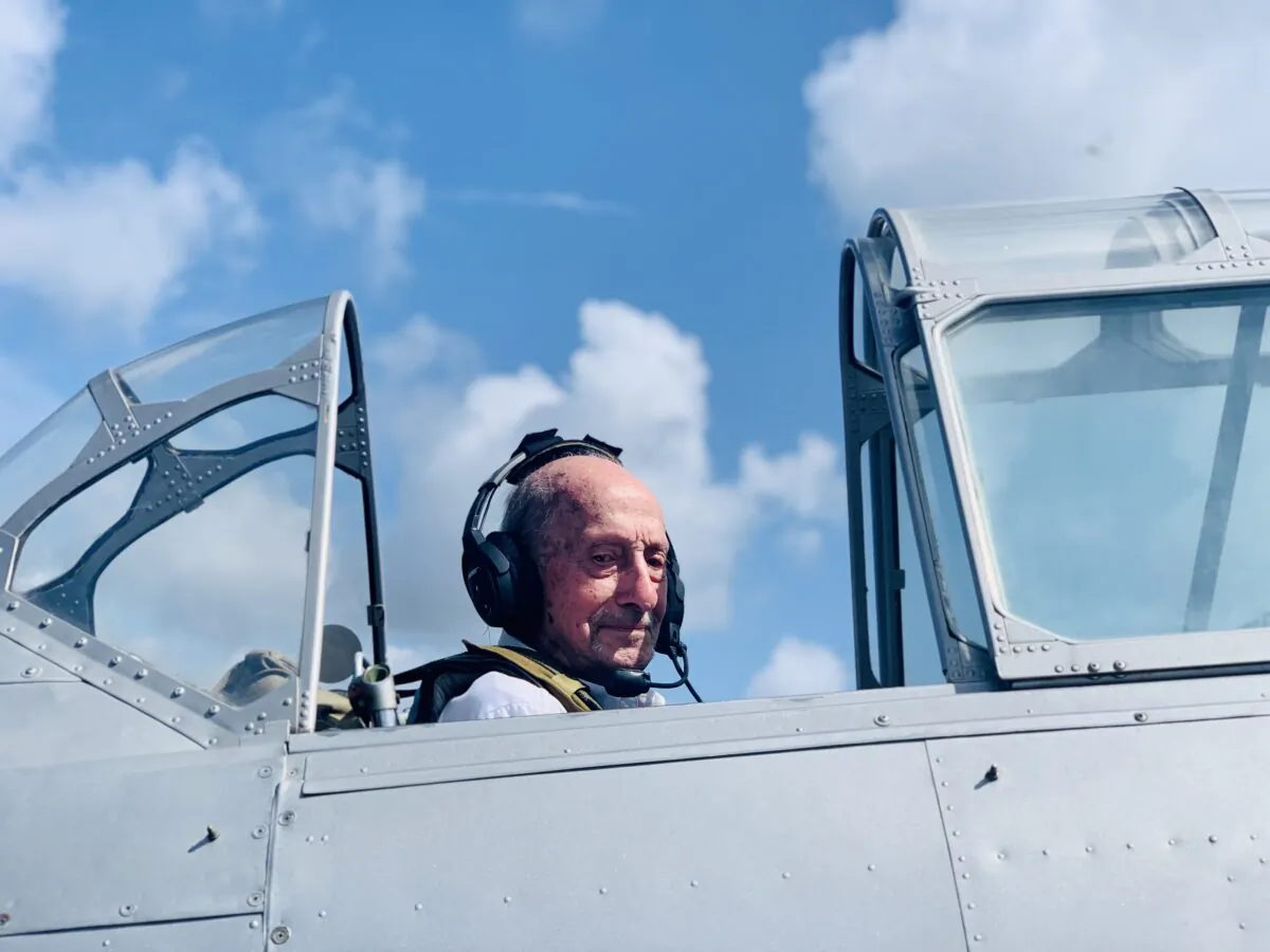 Art Leach at the Pensacola Beach Air Show in July 2021. (Courtesy of the family of Arthur Leach)