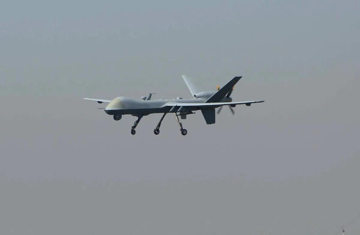 A U.S. drone aircraft in a file photo. (Noorullah Shirzada/AFP/Getty Images)