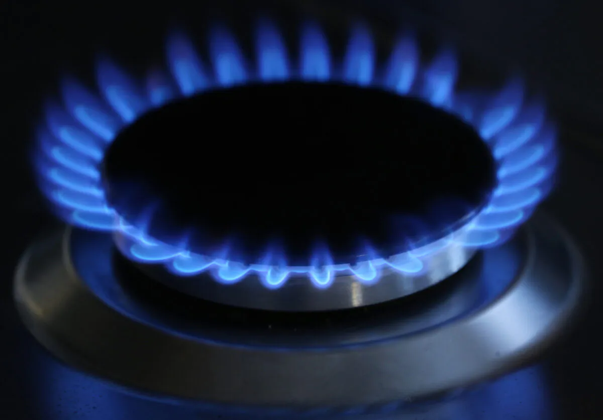 A general view of a gas hob burning in a file photo dated Nov. 10, 2013. (PA)