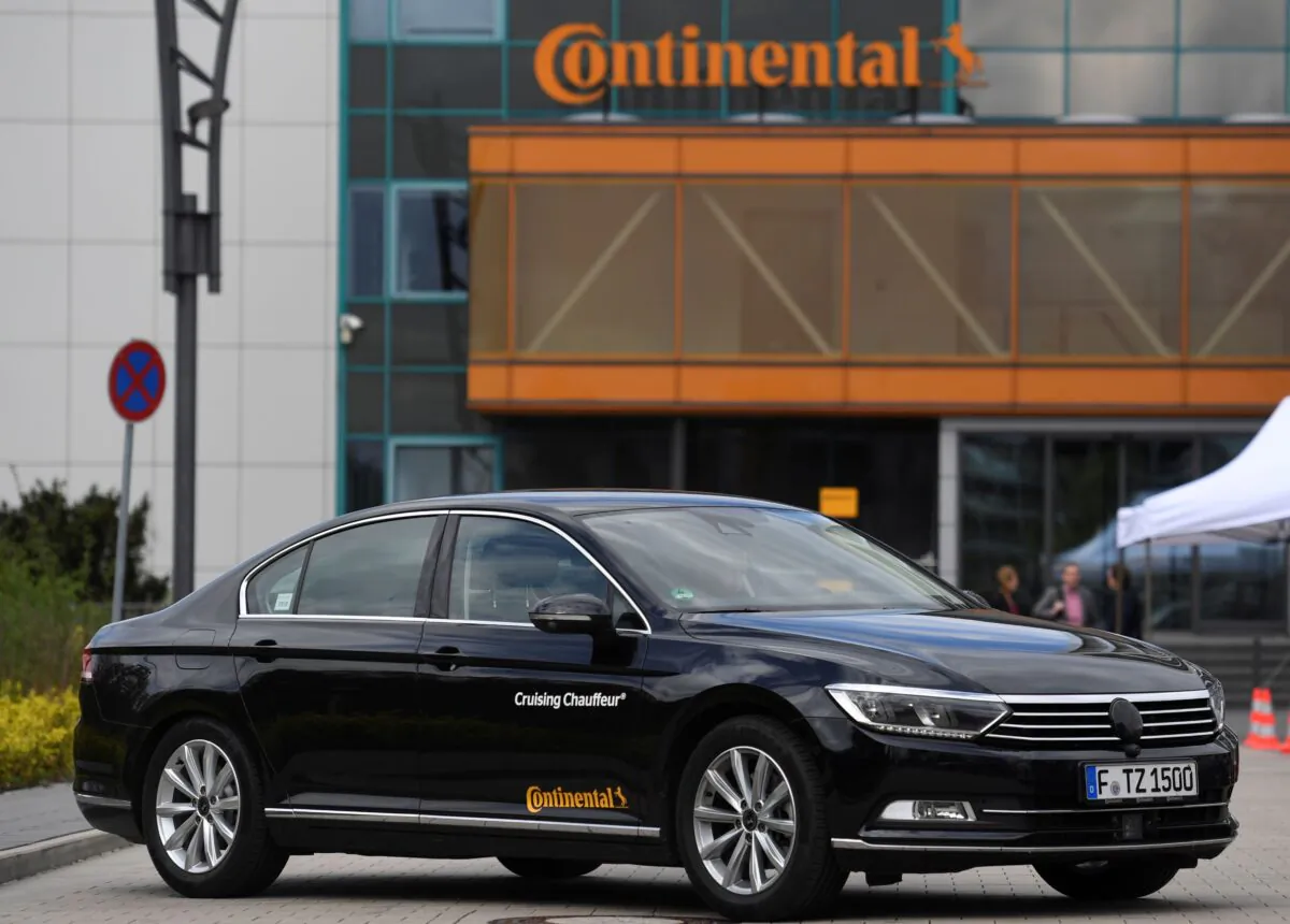 A self-driving car of German company Continental is pictured in Hanover, Germany, on April 25, 2018. (Fabian Bimmer/Reuters)