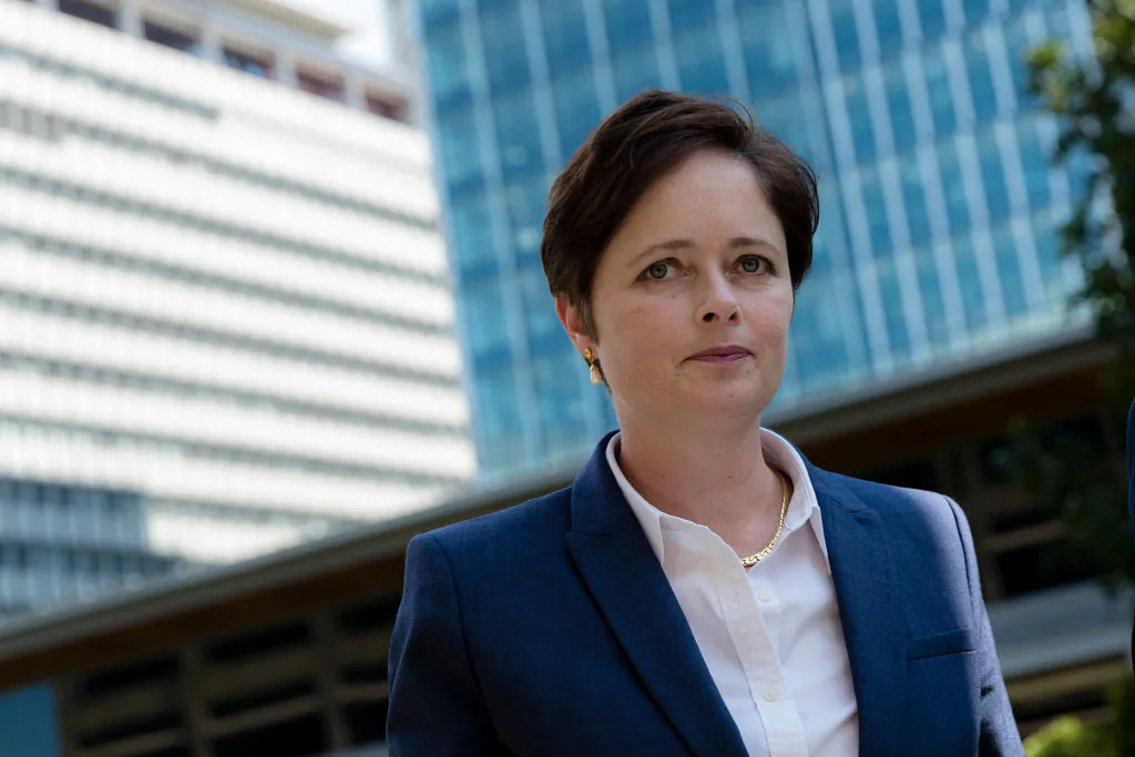 Tanya Davies MP, Member for Mulgoa and anti-abortion advocate is pictured during a press conference at NSW Parliament on September 26, 2019 in Sydney, Australia. (Brook Mitchell/Getty Images)