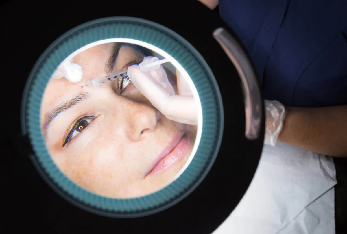 A woman receiving a BOTOX injection in an undated file. (David Parry/PA)