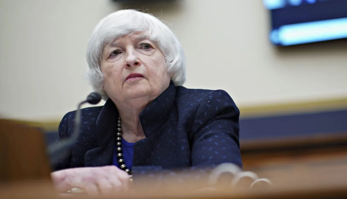 Treasury Secretary Janet Yellen attends the House Financial Services Committee hearing in Washington on Sept. 30, 2021. (Al Drago/Pool via Reuters)