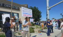 Orange County Health Care Workers Protest Vaccine Mandate