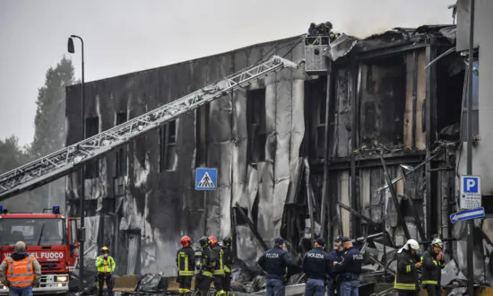 Plane Crashes Into Building Near Milan; All 8 Aboard Die