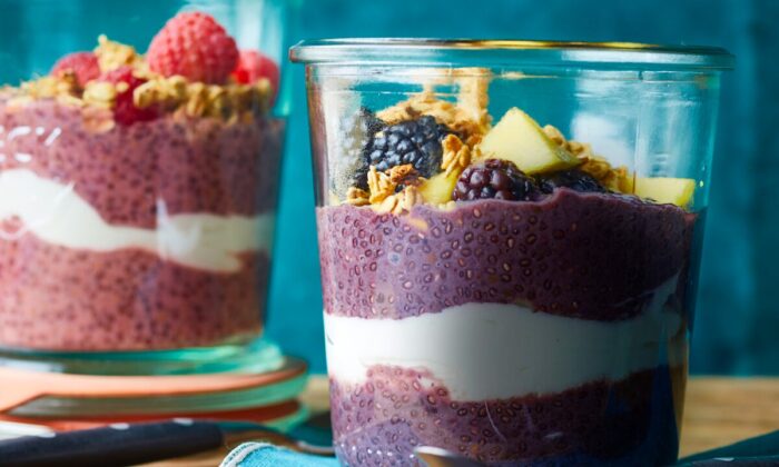 Chia seeds make this overnight pudding thick, creamy, and good for you. (Blaine Moats/TNS)
