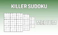 Killer Sudoku Medium Central – Today’s and the Past Year’s