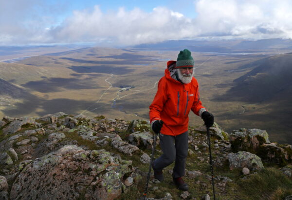 Climber Nick Gardner ascends Buachaille Etive Mor