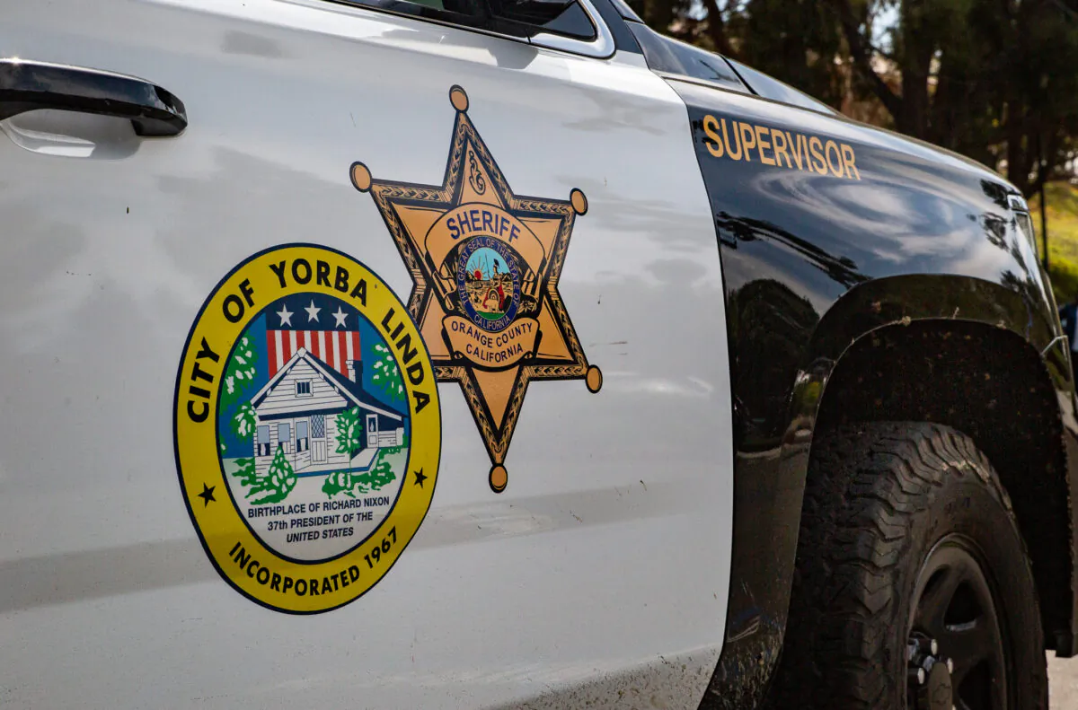 File Photo: The Orange County Sheriff's Department in Yorba Linda, Calif., on Oct. 4, 2021. (John Fredricks/The Epoch Times)