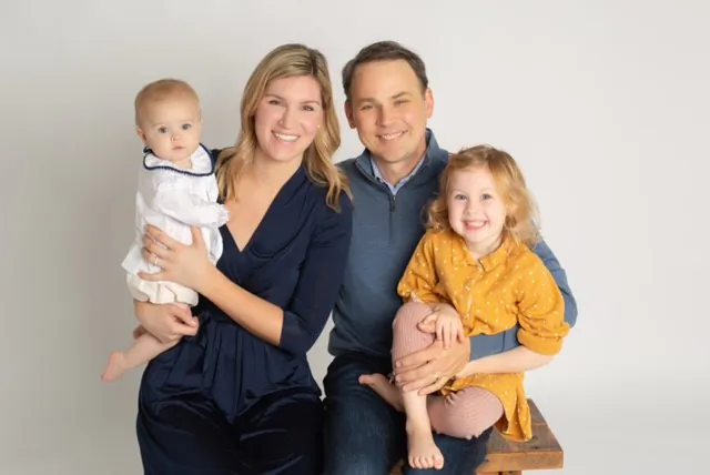 Jessica Berg Wilson with her husband and children. (Family Photo)