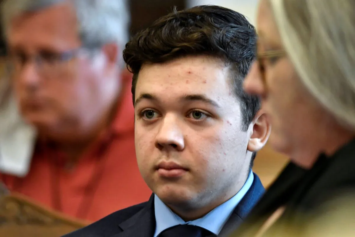 Kyle Rittenhouse appears in court for a motion hearing in Kenosha, Wis., on Sept. 17, 2021. (Sean Krajacic/The Kenosha News via AP)