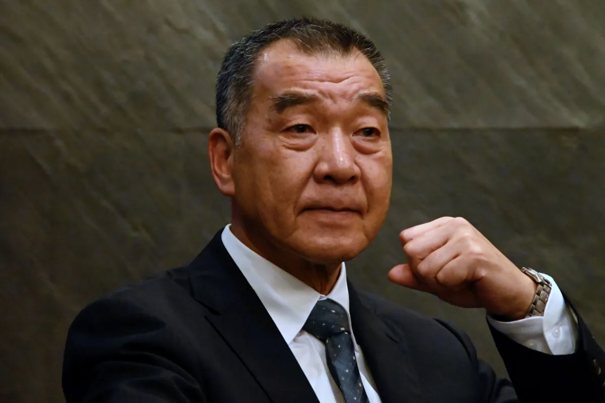 Chiu Kuo-cheng, Taiwan Defence Minister, at a press conference in Taipei, Taiwan on August 2, 2019. (Sam Yeh/AFP via Getty Images)