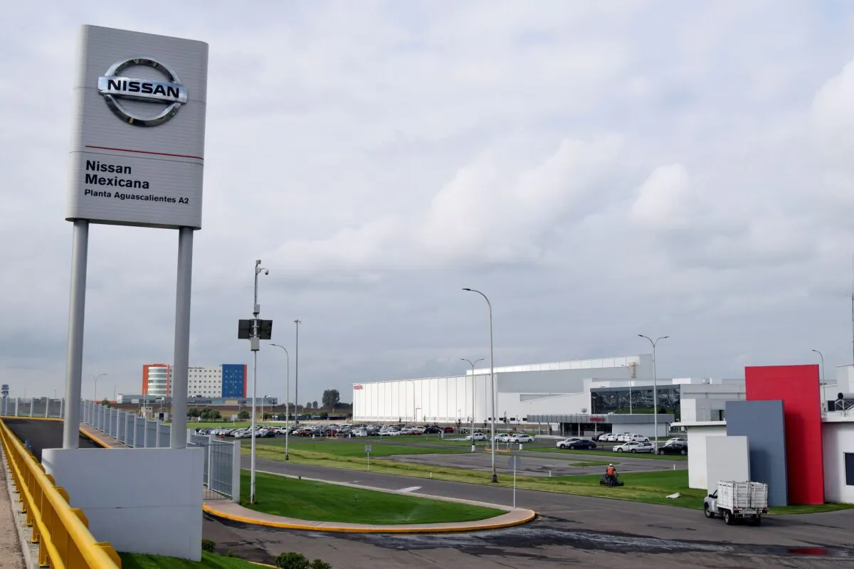 A general view shows part of the Nissan manufacturing complex in Aguascalientes, Mexico, on Aug. 29, 2018. (Liberto Urena/Reuters)