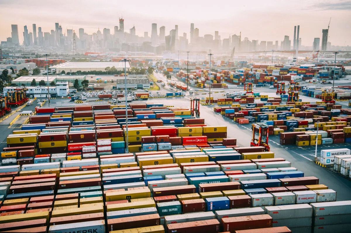A view of Patrick Terminals in Melbourne, Australia, obtained on Oct. 6, 2021. (Patrick Terminals)