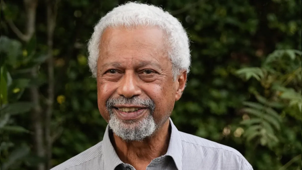 Tanzanian writer Abdulrazak Gurnah poses for a photo at his home in Canterbury, England, on Oct. 7, 2021. (Frank Augstein/AP Photo)