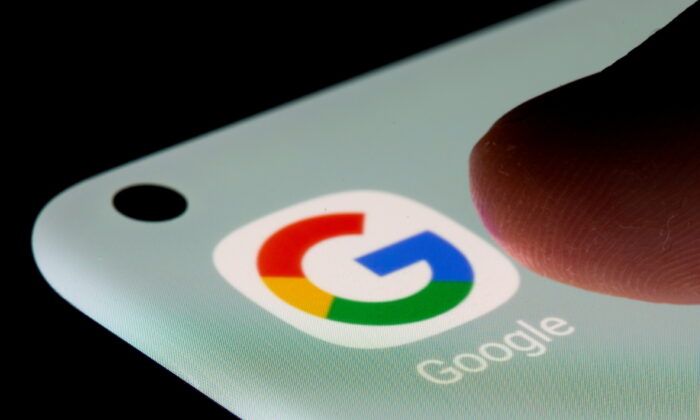 The Google app is seen on a smartphone in this illustration taken on July 13, 2021. (Dado Ruvic/Reuters)