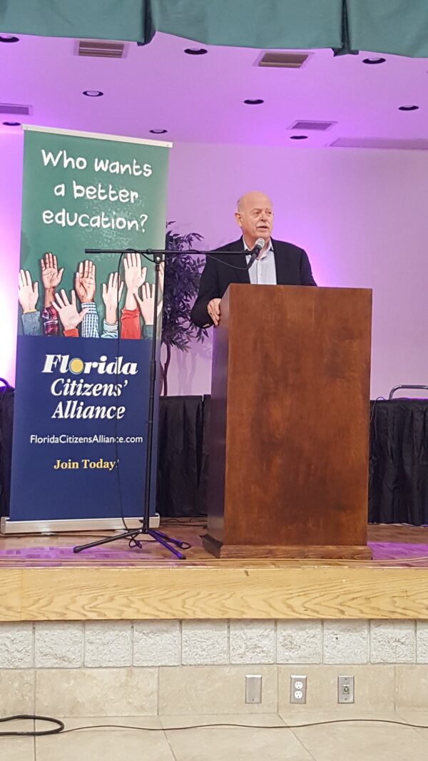 Keith Flaugh speaks at Florida Citizens Alliance Gala in Feb. 2020. 