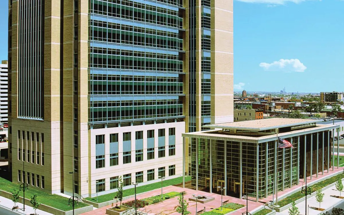 Alfred A. Arraj Courthouse, U.S. District Court of Colorado, in Denver, Colorado. (U.S. General Services Administration)