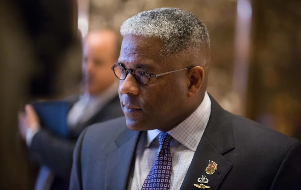 Former Rep. Allen West talks to the media after meeting with Vice President-elect Mike Pence at Trump Tower in New York City on Dec. 5, 2016. (Kevin Hagen/Getty Images)
