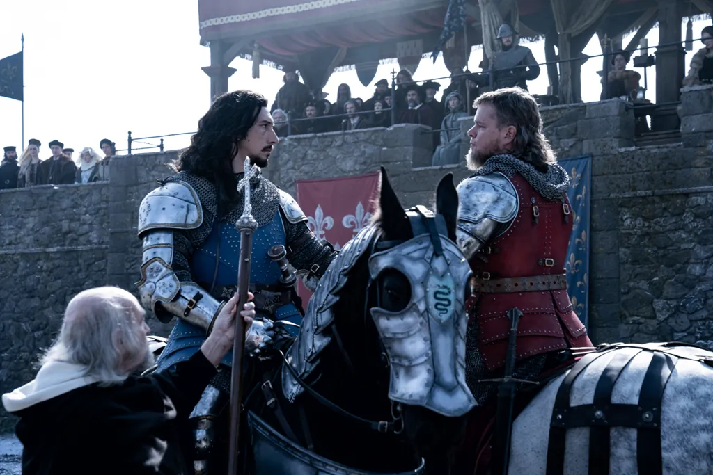 Ridley Scott’s drama “The Last Duel” is set during The Hundred Years War. (Patrick Redmond / 20th Century Studios)