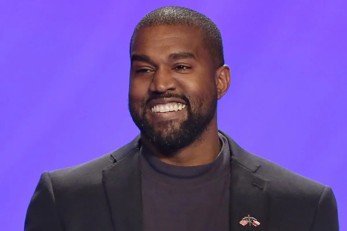 Kanye West appears on stage at Lakewood Church in Houston, Texas, on Nov. 17, 2019. (Michael Wyke/AP Photo)