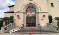 Italian Church on Edge of LA’s Chinatown Vandalized With Anti-Colonization Graffiti