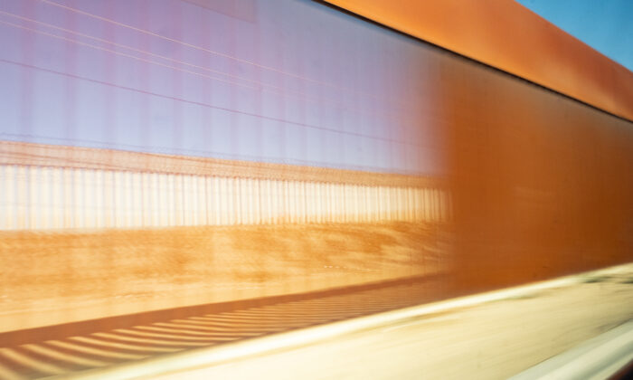 The USA/Mexico border wall in Tijuana, Mexico, on Dec. 19, 2020. (John Fredricks/The Epoch Times)