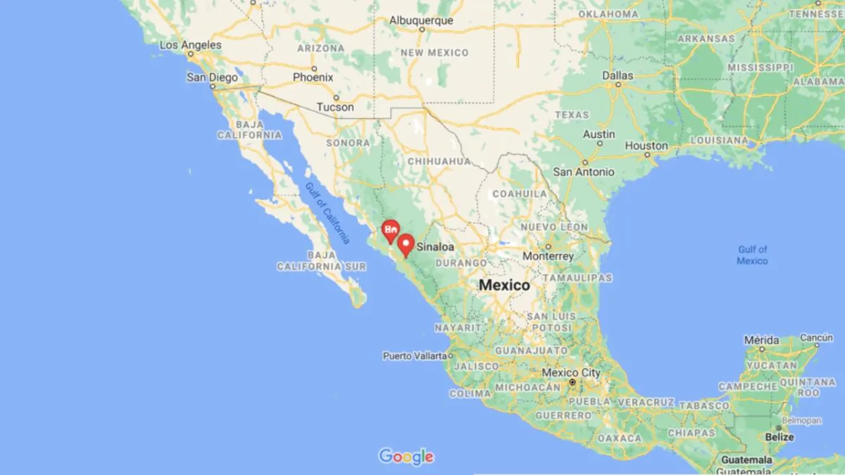 The state of Sinaloa in Mexico. (Google Maps/Screenshot via NTD)