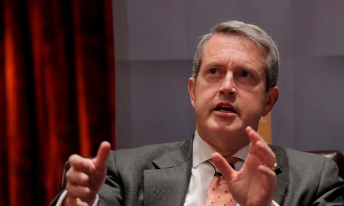 Financial Stability Board chair and Federal Reserve Vice Chairman for Supervision Randal Quarles addresses the Economic Club of New York in New York City, on Oct. 18, 2018. (Brendan McDermid/Reuters)