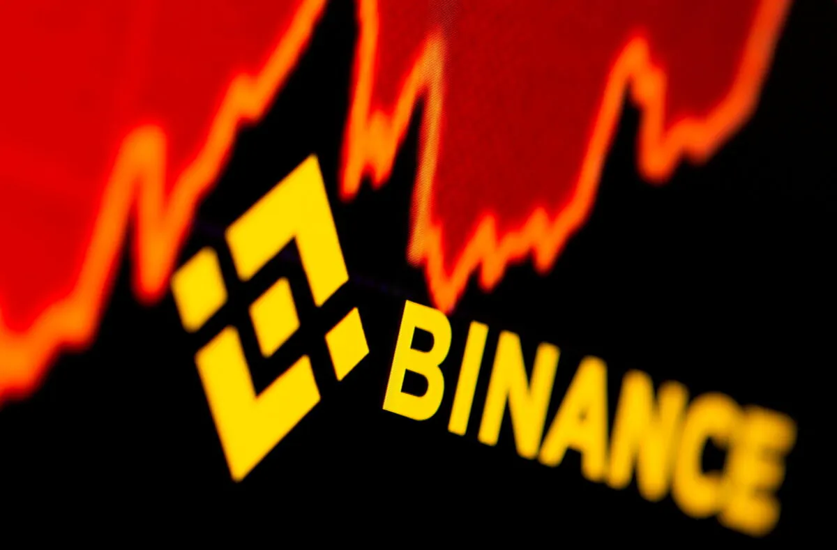 Binance logo and stock graph are displayed in this illustration taken on June 28, 2021. (Dado Ruvic/Illustration/Reuters)