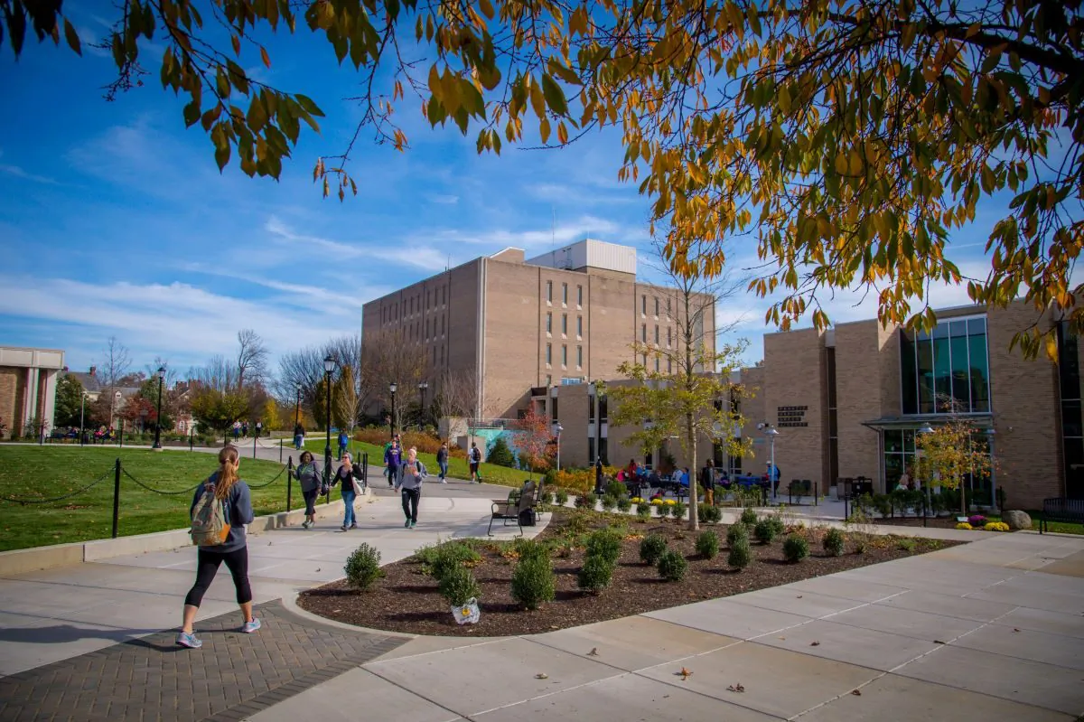 Students walk on campus at West Chester University, a Pennsylvania State System of Higher Education university.
(Courtesy: PASSHE)
